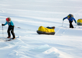 Icetrek Icetrek Sea Ice Sled Traces North Pole