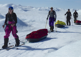 Icetrek Polynya Sled Greenland team