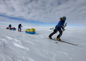 Icetrek Flexi Sinch Bindings South Pole expedition
