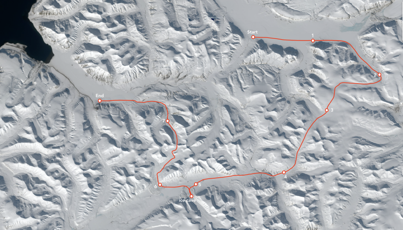 Svalbard Expedition 2024 #2 completed route