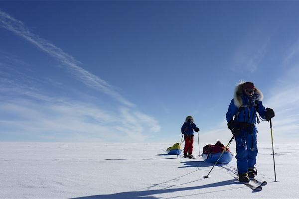 Icetrek Hercules to South Pole skiers